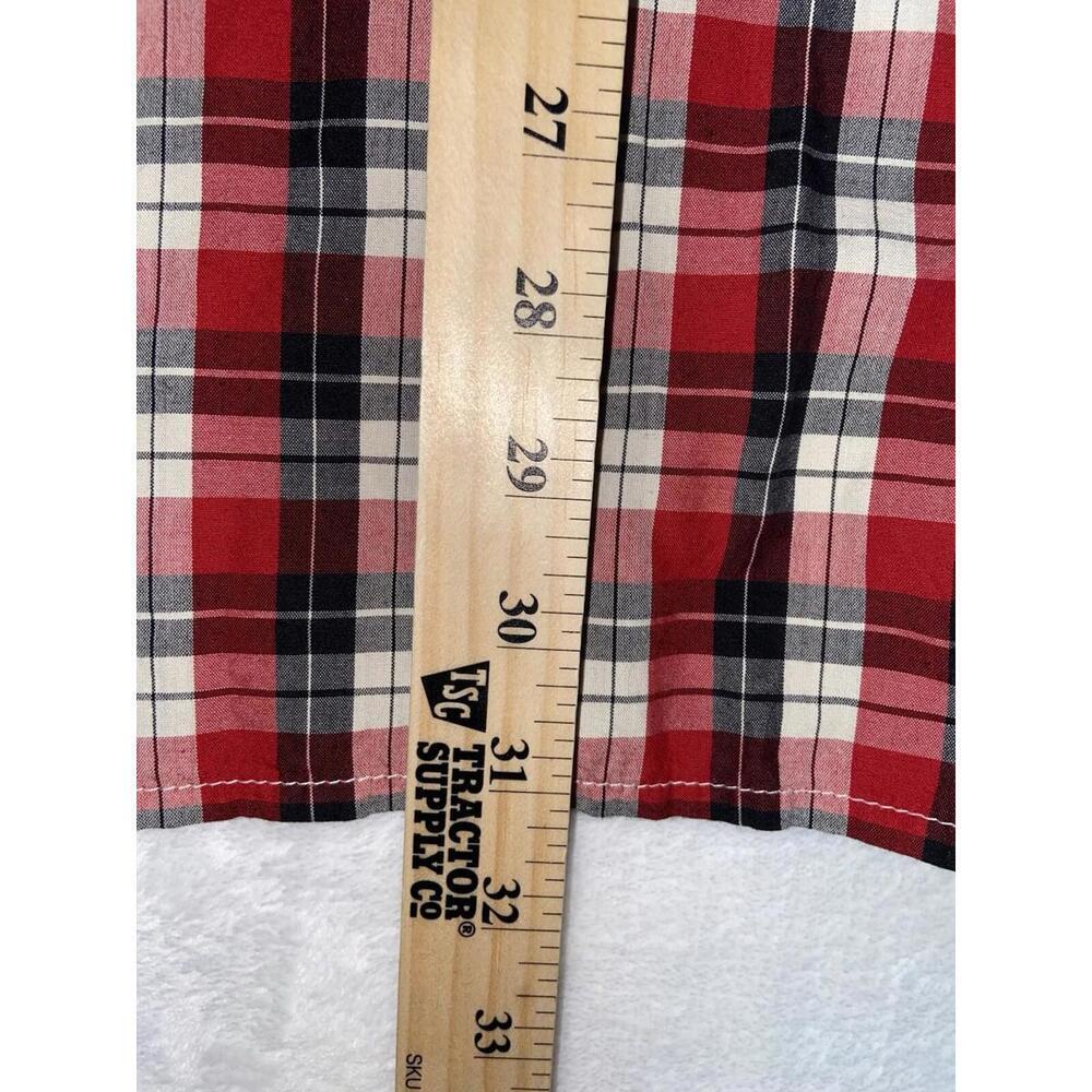 Ralph Lauren Jeans Co Mens Shirt Button Down Red Plaid Check Size 2XT Tall - Picture 7 of 7